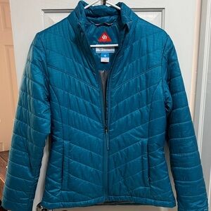 Columbia Teal Quilted Omni-Heat Jacket